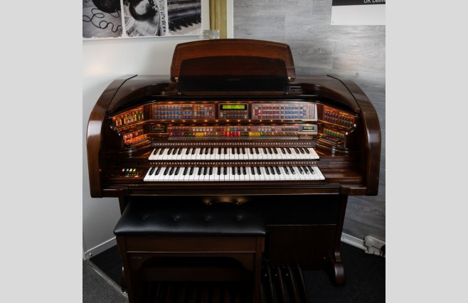 Used Lowrey Majesty Cherry Organ All Inclusive Top Grade Package (SN:510D604H022235) - Image 7